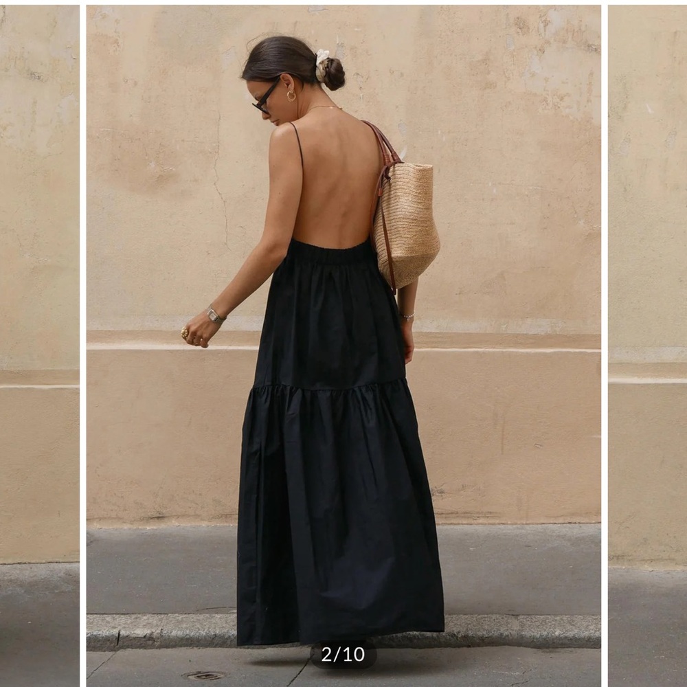 Flawed Commense Solid Backless Long Dress New W F… - image 3